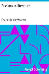Cover of Fashions in Literature