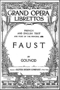 Cover of Faust A Lyric Drama in Five Acts