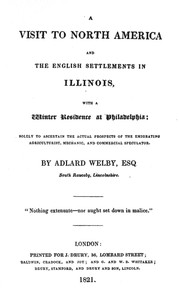 Cover of Faux's Memorable Days in America, 1819-20; and Welby's Visit to North America, 1819-20, part 2 (1820