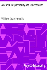 Cover of A Fearful Responsibility and Other Stories