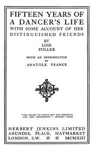Cover of Fifteen years of a dancer's life