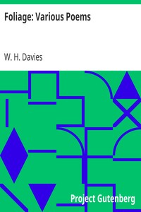 Cover of Foliage Various Poems