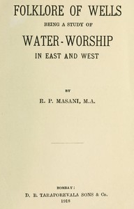 Cover of Folklore of Wells Being a Study of Water-Worship in East and West