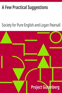 Cover of A Few Practical Suggestions