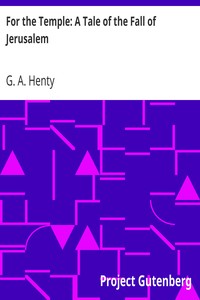 Cover of For the Temple A Tale of the Fall of Jerusalem