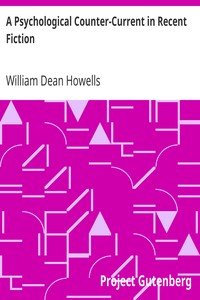 Cover of A Psychological Counter-Current in Recent Fiction