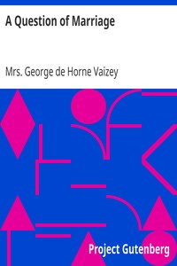 Cover of A Question of Marriage