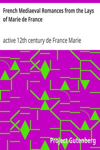 Cover of French Mediaeval Romances from the Lays of Marie de France