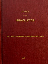 Cover of A Relic of the Revolution