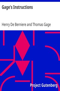 Cover of Gage's Instructions