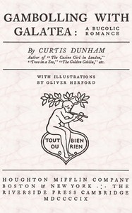 Cover of Gambolling with Galatea a Bucolic Romance