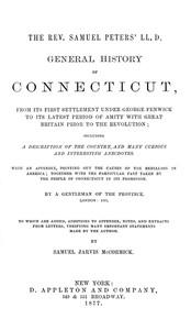 Cover of General History of Connecticut, from Its First Settlement Under George Fenwick to its Latest Period