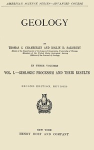 Cover of Geology, Vol. 1 [of 3]