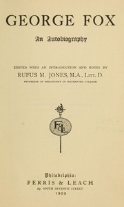 Cover of George Fox An Autobiography