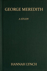 Cover of George Meredith A Study