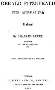 Cover of Gerald Fitzgerald, the Chevalier A Novel