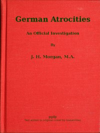 Cover of German Atrocities An Official Investigation