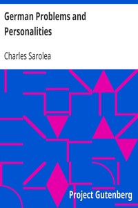 Cover of German Problems and Personalities