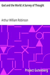 Cover of God and the World A Survey of Thought