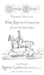 Cover of Graceful Riding A Pocket Manual for Equestrians