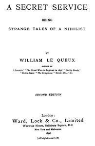 Cover of A Secret Service Being Strange Tales of a Nihilist