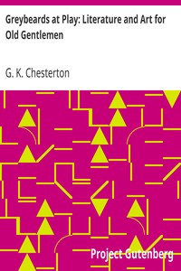 Cover of Greybeards at Play Literature and Art for Old Gentlemen