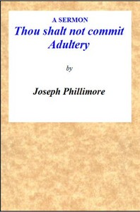 Cover of A Sermon Thou shalt not commit Adultery