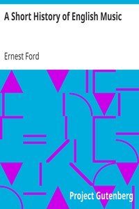 Cover of A Short History of English Music