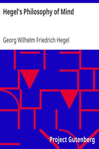 Cover of Hegel's Philosophy of Mind