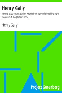 Cover of Henry Gally