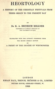 Cover of Heortology