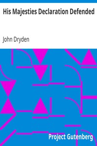 Cover of His Majesties Declaration Defended