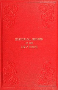 Cover of Historical record of the Thirteenth, First Somerset, or the Prince Albert's  Regiment of Light Infan