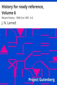 Cover of History for ready reference, Volume 6