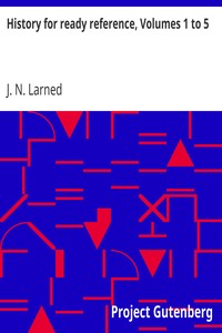 Cover of History for ready reference, Volumes 1 to 5