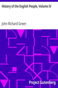 Cover of History of the English People, Volume IV