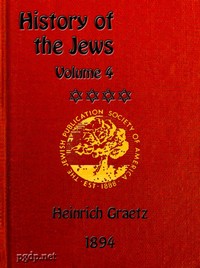 Cover of History of the Jews, Vol. 4 (of 6)