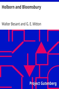 Cover of Holborn and Bloomsbury