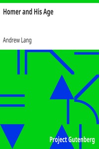 Cover of Homer and His Age