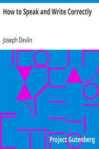Cover of How to Speak and Write Correctly
