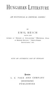 Cover of Hungarian literature