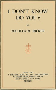 Cover of I don't know, do you