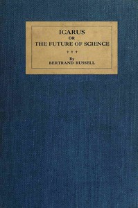 Cover of Icarus; or, The Future of Science