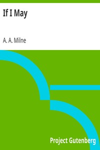 Cover of If I May
