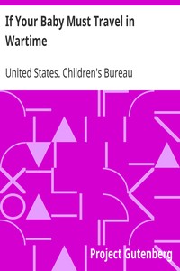 Cover of If Your Baby Must Travel in Wartime
