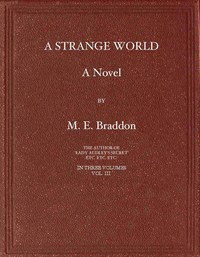 Cover of A Strange World A Novel. Volume 3 (of 3)