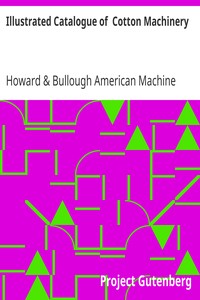 Cover of Illustrated Catalogue of Cotton Machinery