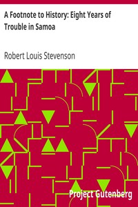 Cover of A Footnote to History Eight Years of Trouble in Samoa