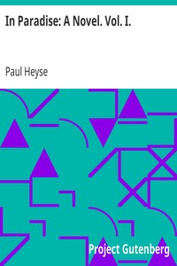 Cover of In Paradise A Novel. Vol. I