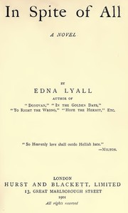 Cover of In Spite of All A Novel